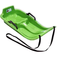 KHW Schlitten Mini-Bob Kunststoff grün, Schneerennfahrer, Grün, Kunststoff, 1 Sitz(e)