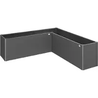Biohort Hochbeet "BELVEDERE L-Form midi 2, verschiedene Farben" 201x201x61 cm, extrem langlebig, aus Metall