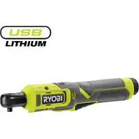 Ryobi 4 V USB-LITHIUM Akku-Ratschenschrauber RR14W4-0, 1/4 Zoll Vierkantaufnahme