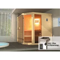 Weka Sauna "Laukkala" Set, 7,5 kW Bio-Ofen mit digitaler Steuerung