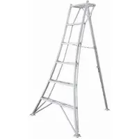 Niwaki , Aluminium 3-Holm-Gartenleiter (149x125x183 cm), aluminium