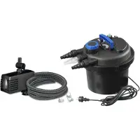 Ubbink Teichfilter "Druckfilter BioPressure II 6000 Plus" 6.000 l/h, inkl. UV-C Gerät und Teichpumpe