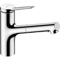 Hansgrohe Zesis M33 Einhebel-Küchenarmatur 150, Eco, Ausziehbrause, 2 Strahlarten
