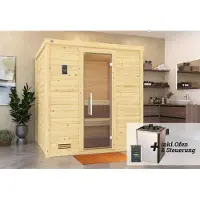Weka Premium Massivholz-Sauna BERGEN Gr. 1.8 Sparset 7,5 kW OS inkl. digitaler Steuerung x B x T x H x 196 x 178 x 205