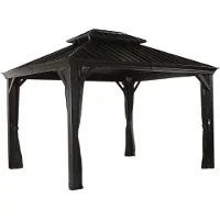 Sojag , Pavillon Messina 10x12, anthrazit, 298 x 363 x 292 cm (L x B x H), Aluminium