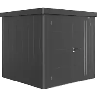Biohort Gerätehaus »Neo 2B«, Stahl, BxHxT: 236 x 222 x 236 cm (Außenmaße inkl. Dachüberstand) - grau