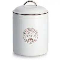 Zeller Kartoffelvorratsbehälter, Keramik, 17,5x24,5 cm, 2900 ml, weiß