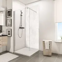 Schulte Duschrückwand DecoDesign ExpressPlus Marmoroptik Stein Marmor-hell 210 x 100 cm EP1901021 603