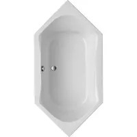 OTTOFOND Badewanne Chanson 100 x 200 cm weiß glänzend glatt 900001