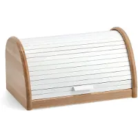 Zeller Brotkasten PRESENT, weiß, B:25cm H:21cm L:39cm, Massivholz, Lebensmittelaufbewahrungsbehälter, Brotkasten, Maße (L/B/H): 39 x 25 x 21 cm
