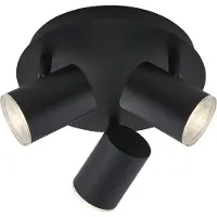 Briloner LED Badleuchte Spotleuchte 3xGU10 IP44 5 W schwarz Metall-Kunststoff