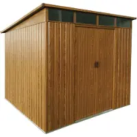 Pergart Gerätehaus "Lübeck 89" holzoptik 5,98 m²