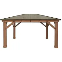 Westmann Holz Pavillon Devon 1216 Natur 490x371x315 cm