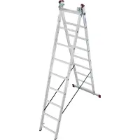 Krause Corda Aluminium-Vielzweckleiter 3x9 Sprossen
