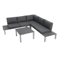 Mwh Kedline Loungeset inkl. Kissen Aluminium