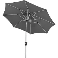 Schneider-Schirme Mittelstockschirm Schneider Schirme Venedig Ø 270 cm anthrazit mit UV-Schutz 50+, wasserabweisende Polyesterbespannung