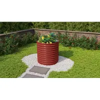 Pergart Vitavia, Hochbeet "Vita 858" rund, rubin rot, 82 Ø x 86 cm