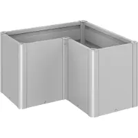 Biohort Hochbeet "BELVEDERE L-Form midi 1, verschiedene Farben" 102x102x61 cm, extrem langlebig, aus Metall