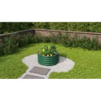 Vitavia Vitavia, Hochbeet "Vita Rund 401", seegras, 82 x 82 x 40 cm (T x B x H)
