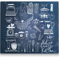 Zeller Present Herdblende-/Abdeckplatte "Lovely Kitchen" Glas (1-tlg)