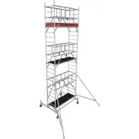Krause Alu-Fahrgerüst ProTec, 200 kg/m², TÜV-geprüft, gebremste Rollen, L 2000 x B 700 x H 7300 mm