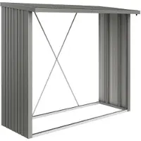 Biohort Holzlagerung Woodstock 230 Metallic Quarzgrau