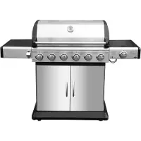 El Fuego Gasgrill / Grillwagen Deluxe 6+1 Brenner Grillfläche 80x41cm