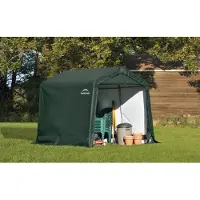 ShelterLogic , Foliengerätehaus, Weidezelt "Shed-In-A-Box ", 240 x 240 cm, grün, 5,76m²