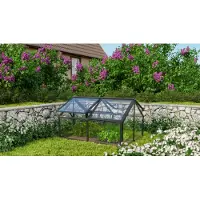 Vitavia Hochbeet "Gamma" schwarz 124 x 89 x 71 cm (ohne Unterbau) 3 mm ESG