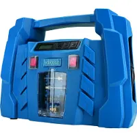 Scheppach Kompressor Airforce 5 | 8 Bar | digitale Anzeige | 12V / 230V Anschluss für KFZ/Auto | tragbarer Kofferkompressor | 150W | inkl. Zubehör
