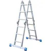 Krause Aluminium-Gelenkleiter STABILO + Multiboard 4,40 m