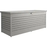 Biohort LeisureTime Box 200, Aufbewahrungsbox, Grau, Quarz-metallic, Rechteckig, Galvanisiertes Stahl, Einfarbig, Draußen
