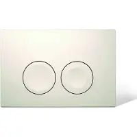 Geberit Delta 25 Betätigungsplatte, weiß glänzend, für Geberit Duofix Einbauspülkasten