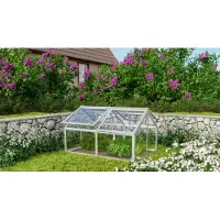 Vitavia Vitavia, Hochbeet "Gamma", aluminium blank, 124 x 89 x 71 cm (ohne Unterbau), 3 mm ESG