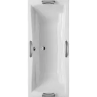 OTTOFOND Badewanne Lusaka Duo 80 x 190 cm weiß glänzend glatt 862501