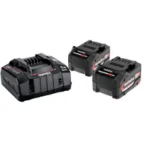 Metabo 685051000 Ladegerät mit Akku 2x5.2Ah 18V Li-Ion 4007430244123