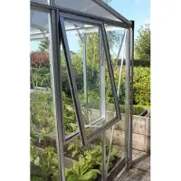 Vitavia Vitavia, Seitenfenster "H" für Vitavia Gewächshäuser, aluminium eloxiert, 3 mm ESG