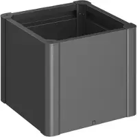 Biohort Hochbeet "BELVEDERE mini 0,5x0,5; verschiedene Farben" 53x53x45 cm, extrem langlebig, aus Metall