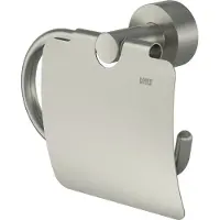 Lenz Toilettenpapierhalter »SCALA«, Nickel-matt, Montageart: Kleben oder Bohren - silberfarben