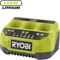 Ryobi 4V USB-Lithium RC43P 3er Akku-Ladegerät Sequenzielles Ladegerät
