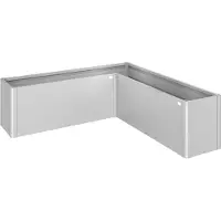 Biohort Hochbeet "BELVEDERE L-Form midi 2, verschiedene Farben" 201x201x61 cm, extrem langlebig, aus Metall