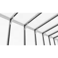 Vitavia Stabilisierungsprofil "Nachrüstsatz passend für Gewächshaus H_elena 7000", schwarz, L:263cm, Aluminium, Profile, Stabilisierungsprofil, schwarz