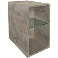 Fackelmann Oxford Badregal 30 cm 2 Fächer Nature Oak - Badmöbel