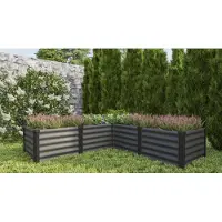 Vitavia Hochbeet "Linus IN & OUT 401 M" granit/ schwarz M