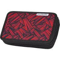 MCNEILL Federmäppchen Pencil Case with Three Compartments Zack rot