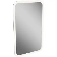 Fackelmann LED Spiegel / Wandspiegelelement mit umlaufender LED- / Maße (B x H x T): ca. 45 x 73 x 3 cm / hochwertiger Spiegel / moderner Badezimmerspiegel / Breite 45 cm