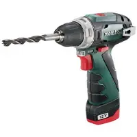 Metabo POWERMAXX BS BASIC, Handbohrmaschine, Ohne Schlüssel, Schwarz, Rot, 1 cm, 1400 RPM, 1,8 cm