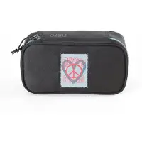 Nitro Schlampermäppchen Daypacker Collection Pencil Case Peace Love schwarz