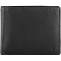 Esquire Leder Geldbörse Compact Wallet Black schwarz