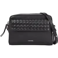 Calvin Klein Nachhaltige Schwarze Damentasche mit Verstellbarem Gurt und Fächern